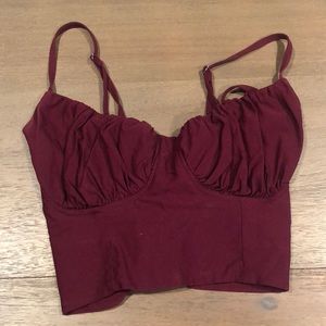 Maroon sexy tank top